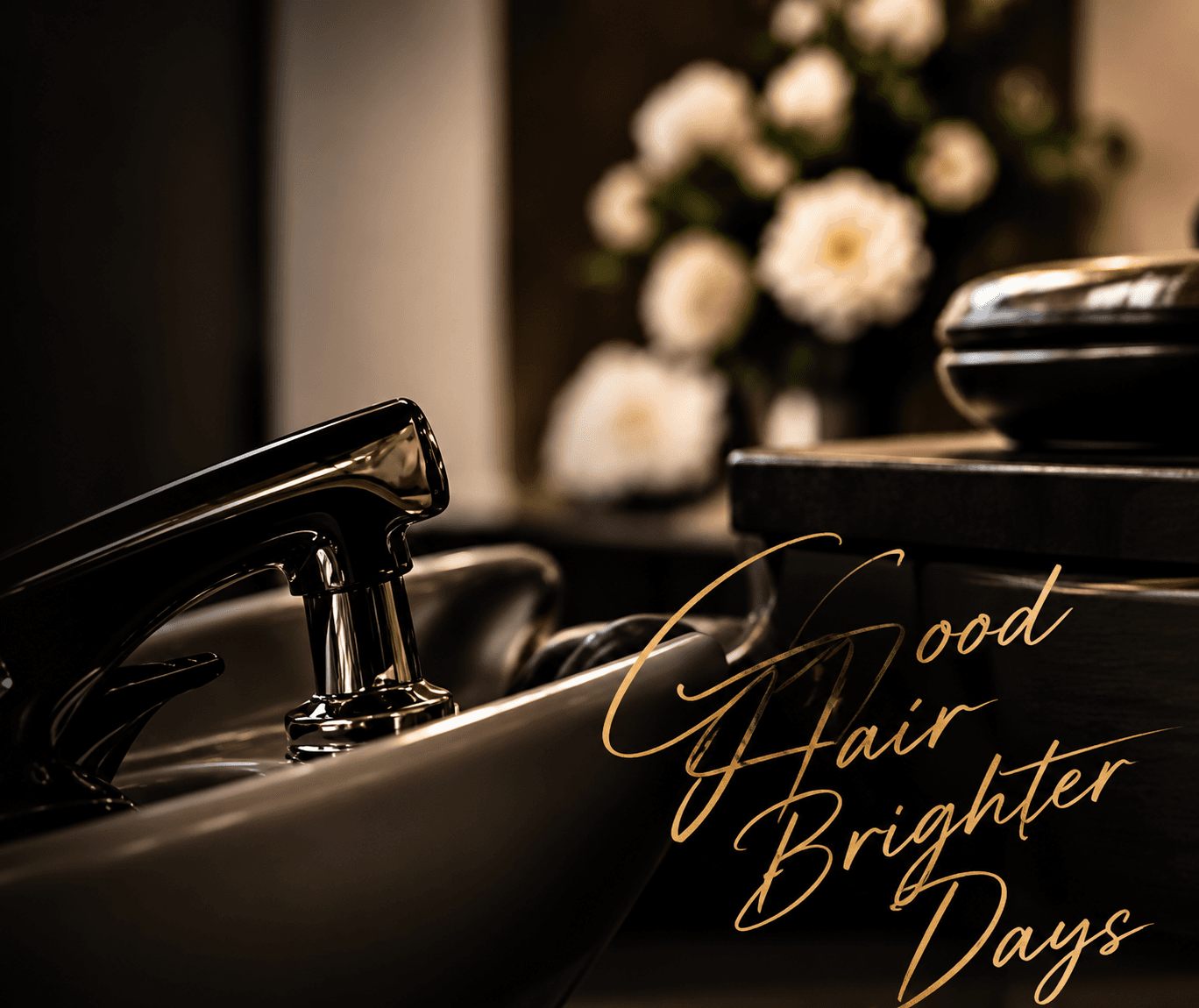 Lumber & Lush wash station ambiance - Good Hair, Brighter Days